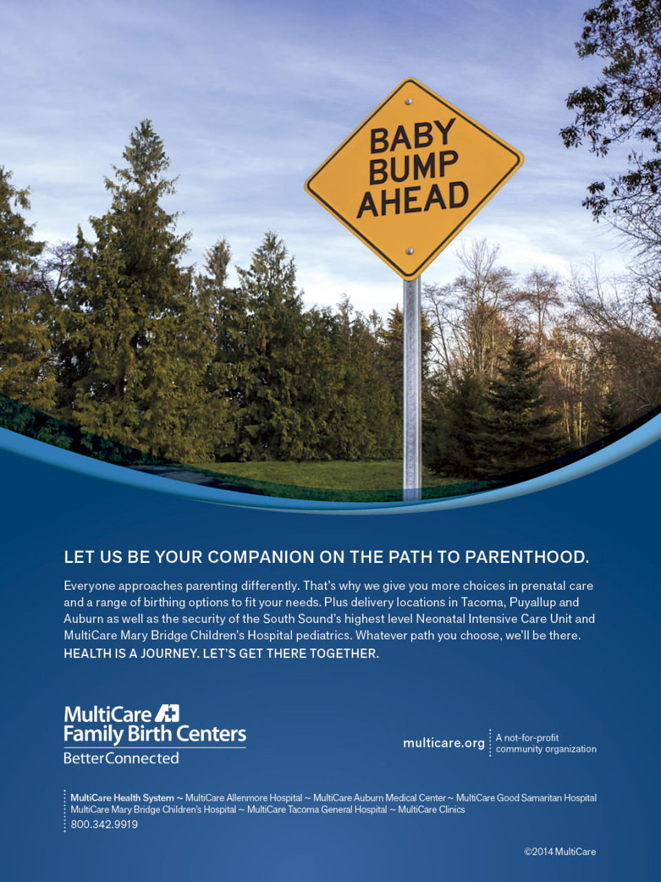 Print and Outdoor Advertising for MultiCare's OB Services and Birth Centers