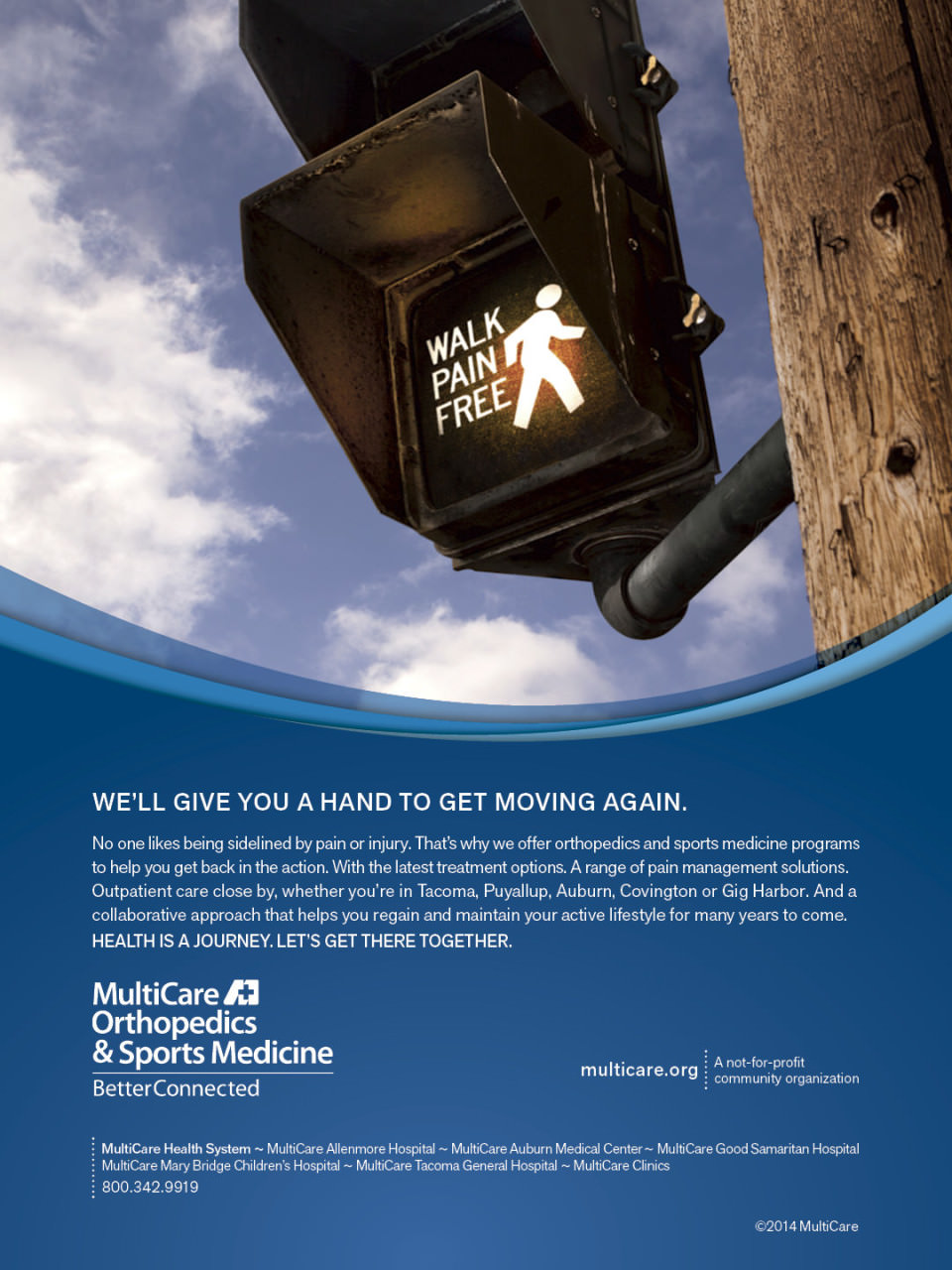 Print and Outdoor Advertising for MultiCare's Sports Medicine Services