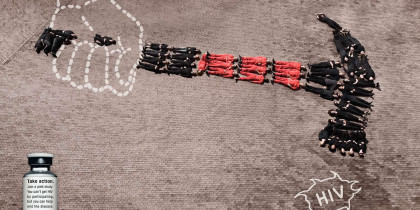 HIV Vaccine Trials Unit print ads