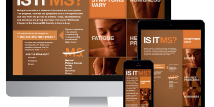 National Multiple Sclerosis Society outdoor + online ad campaign